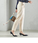 〈手洗い可能〉タック テーパード パンツ（セットアップ対応）