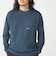 【WEB限定】SHIPS: マイクロ SHIPSロゴ ポケット ロングスリーブ Tシャツ (ロンT)