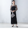 〈結婚式・パーティ〉kaene:フロッキー レース ポリエステルベロア 2WAY ドレス