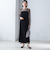 〈結婚式・パーティ〉kaene:フロッキー レース ポリエステルベロア 2WAY ドレス
