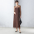 〈結婚式・パーティ〉kaene:フロッキー レース ポリエステルベロア 2WAY ドレス