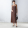 〈結婚式・パーティ〉kaene:フロッキー レース ポリエステルベロア 2WAY ドレス