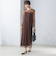 〈結婚式・パーティ〉kaene:フロッキー レース ポリエステルベロア 2WAY ドレス