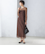 〈結婚式・パーティ〉kaene:フロッキー レース ポリエステルベロア 2WAY ドレス