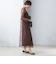 〈結婚式・パーティ〉kaene:フロッキー レース ポリエステルベロア 2WAY ドレス