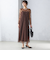 〈結婚式・パーティ〉kaene:フロッキー レース ポリエステルベロア 2WAY ドレス