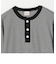 Healthknit:〈洗濯機可能〉ヘンリーネック ロング スリーブ TEE