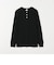 Healthknit:〈洗濯機可能〉ヘンリーネック ロング スリーブ TEE