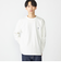 【WEB限定】SHIPS:〈抗菌・防臭〉ワンポイント ロゴ バーズアイ クルーネック 長袖 Tシャツ