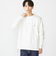 【WEB限定】SHIPS:〈抗菌・防臭〉ワンポイント ロゴ バーズアイ クルーネック 長袖 Tシャツ