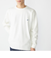 【WEB限定】SHIPS:〈抗菌・防臭〉ワンポイント ロゴ バーズアイ クルーネック 長袖 Tシャツ