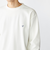 【WEB限定】SHIPS:〈抗菌・防臭〉ワンポイント ロゴ バーズアイ クルーネック 長袖 Tシャツ