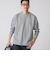 【WEB限定】SHIPS:〈抗菌・防臭〉ワンポイント ロゴ バーズアイ クルーネック 長袖 Tシャツ