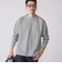 【WEB限定】SHIPS:〈抗菌・防臭〉ワンポイント ロゴ バーズアイ クルーネック 長袖 Tシャツ
