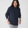 【WEB限定】SHIPS:〈抗菌・防臭〉ワンポイント ロゴ バーズアイ クルーネック 長袖 Tシャツ