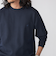 【WEB限定】SHIPS:〈抗菌・防臭〉ワンポイント ロゴ バーズアイ クルーネック 長袖 Tシャツ