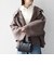 《一部追加予約》【WEB限定】リバー スタンドカラー ポンチョ ショート コート