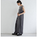 Wai＋:〈手洗い可能〉ストレッチ ポリエステル ベロア ワンピース