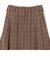 SHIPS any:（手洗い可能）ウール ミックス チェック フレア スカート