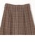 SHIPS any:（手洗い可能）ウール ミックス チェック フレア スカート