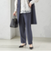 〈手洗い可能〉トリアセテート混 テーパード パンツ（セットアップ対応）