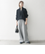SHIPS any:〈手洗い可能〉ハーフジップ 畦編み ドライバーズ ニット 24FW◇