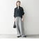 SHIPS any:〈手洗い可能〉ハーフジップ 畦編み ドライバーズ ニット 24FW◇