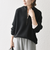 SHIPS any:〈手洗い可能〉ハーフジップ 畦編み ドライバーズ ニット 24FW◇