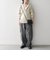 SHIPS any:〈手洗い可能〉ハーフジップ 畦編み ドライバーズ ニット 24FW◇