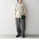 SHIPS any:〈手洗い可能〉ハーフジップ 畦編み ドライバーズ ニット 24FW◇