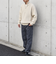 SHIPS any:〈手洗い可能〉ハーフジップ 畦編み ドライバーズ ニット 24FW◇
