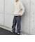 SHIPS any:〈手洗い可能〉ハーフジップ 畦編み ドライバーズ ニット 24FW◇