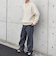 SHIPS any:〈手洗い可能〉ハーフジップ 畦編み ドライバーズ ニット 24FW◇
