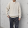SHIPS any:〈手洗い可能〉ハーフジップ 畦編み ドライバーズ ニット 24FW◇