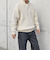 SHIPS any:〈手洗い可能〉ハーフジップ 畦編み ドライバーズ ニット 24FW◇