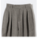 SHIPS any:〈洗濯機可能〉ウールライク カーブ タック パンツ