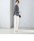 〈手洗い可能〉両面起毛 ストレート パンツ