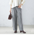 〈手洗い可能〉両面起毛 ストレート パンツ
