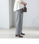〈手洗い可能〉両面起毛 ストレート パンツ
