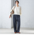 〈手洗い可能〉両面起毛 ストレート パンツ