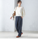 〈手洗い可能〉両面起毛 ストレート パンツ