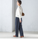 〈手洗い可能〉両面起毛 ストレート パンツ