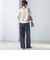 〈手洗い可能〉両面起毛 ストレート パンツ