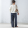 〈手洗い可能〉両面起毛 ストレート パンツ