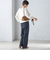 〈手洗い可能〉両面起毛 ストレート パンツ