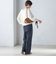 〈手洗い可能〉両面起毛 ストレート パンツ