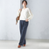 〈手洗い可能〉両面起毛 ストレート パンツ