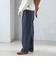 〈手洗い可能〉両面起毛 ストレート パンツ