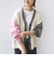 《一部追加予約》【WEB限定】〈手洗い可能〉配色 ポケット カーディガン