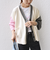 《一部追加予約》【WEB限定】〈手洗い可能〉配色 ポケット カーディガン